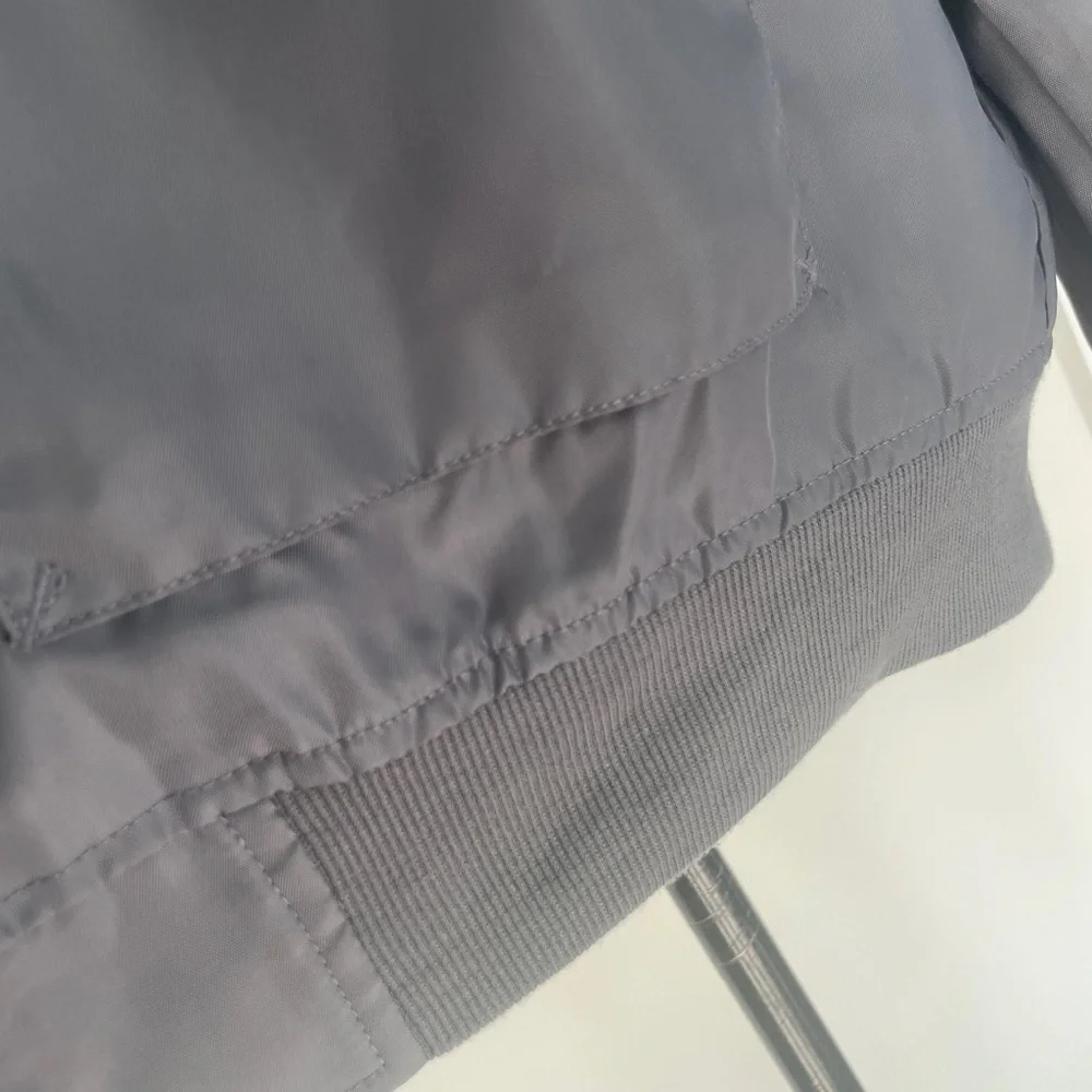 Y2K 90’s Structure Military Jacket Men's Full‎ Zip Charcoal Gray Sz L Normacore